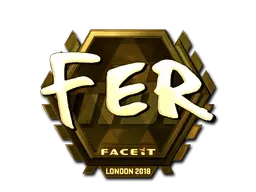 Sticker | fer (Gold) | London 2018