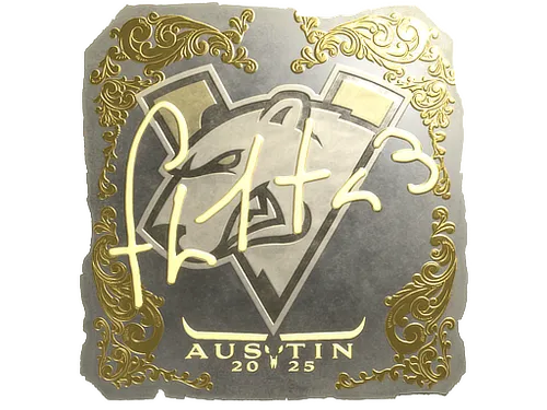 Sticker | FL1T (Gold) | Austin 2025