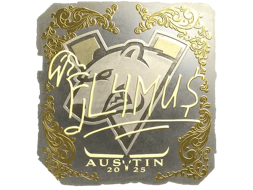 Sticker | FL4MUS (Gold) | Austin 2025