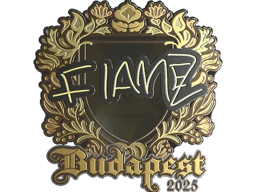 Sticker | FlameZ (Gold) | Budapest 2025