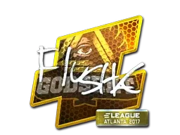 Sticker | flusha (Foil) | Atlanta 2017