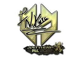 Sticker | fnx (Gold) | Antwerp 2022