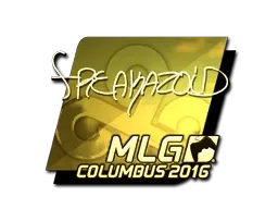 Sticker | freakazoid (Gold) | MLG Columbus 2016