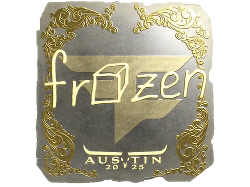 Sticker | frozen (Gold) | Austin 2025