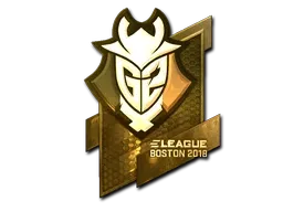 Sticker | G2 Esports (Gold) | Boston 2018