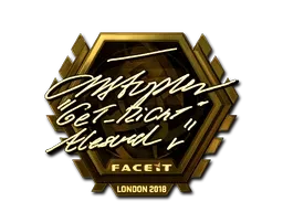 Sticker | GeT_RiGhT (Gold) | London 2018