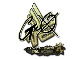 Sticker | gxx- (Gold) | Antwerp 2022