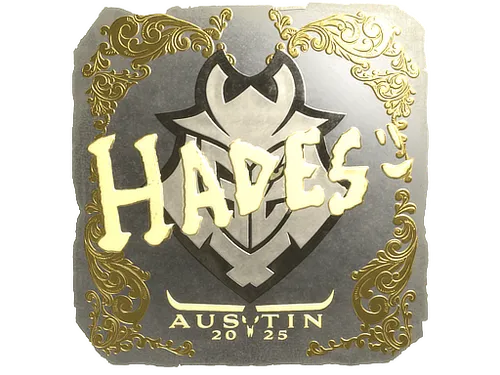 Sticker | hades (Gold) | Austin 2025