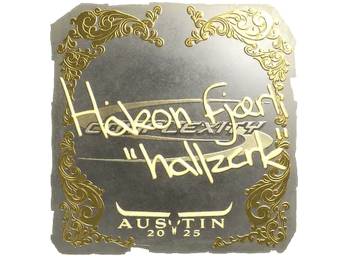 Sticker | hallzerk (Gold) | Austin 2025