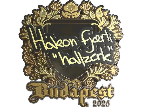 Sticker | hallzerk (Gold) | Budapest 2025