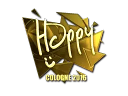 Sticker | Happy (Gold) | Cologne 2016