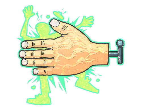 Sticker | High Five! (Glitter)
