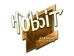 Sticker | Hobbit (Gold) | Boston 2018