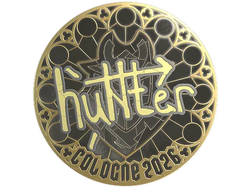 Sticker | huNter- (Gold) | Cologne 2026