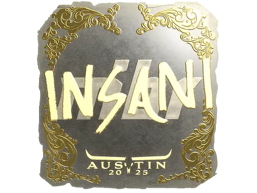 Sticker | insani (Gold) | Austin 2025
