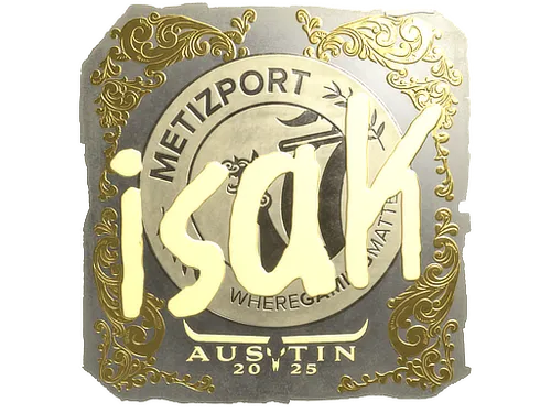 Sticker | isak (Gold) | Austin 2025