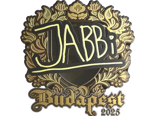 Sticker | jabbi (Gold) | Budapest 2025