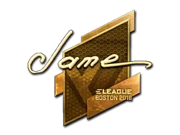 Sticker | Jame (Gold) | Boston 2018