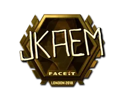 Sticker | jkaem (Gold) | London 2018