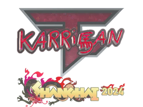 Sticker | karrigan (Glitter) | Shanghai 2024