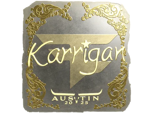 Sticker | karrigan (Gold) | Austin 2025