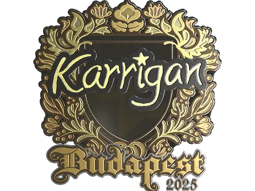 Sticker | karrigan (Gold) | Budapest 2025
