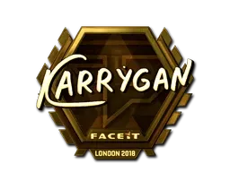 Sticker | karrigan (Gold) | London 2018