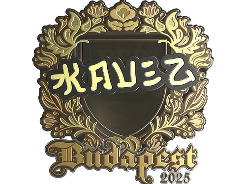 Sticker | kauez (Gold) | Budapest 2025