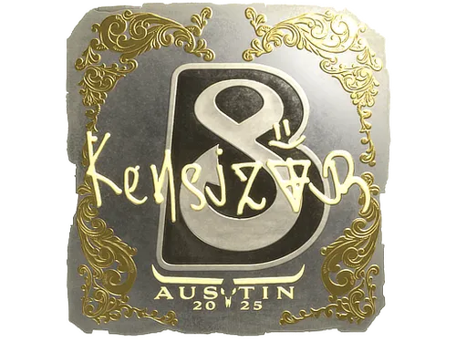 Sticker | kensizor (Gold) | Austin 2025