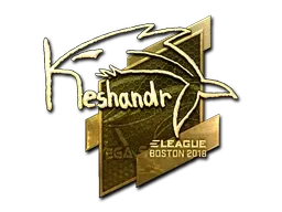 Sticker | keshandr (Gold) | Boston 2018