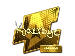 Sticker | Kjaerbye (Gold) | Atlanta 2017