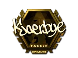 Sticker | Kjaerbye (Gold) | London 2018