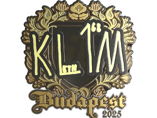 Sticker | kl1m (Gold) | Budapest 2025