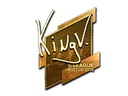 Sticker | kNgV- (Gold) | Boston 2018