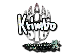 Sticker | Krimbo (Glitter) | Antwerp 2022