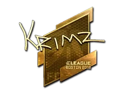 Sticker | KRIMZ (Gold) | Boston 2018