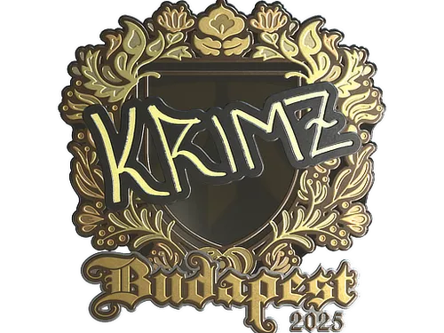 Sticker | KRIMZ (Gold) | Budapest 2025