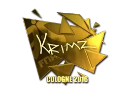 Sticker | KRIMZ (Gold) | Cologne 2016