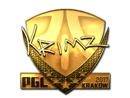 Sticker | KRIMZ (Gold) | Krakow 2017