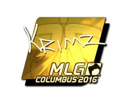 Sticker | KRIMZ (Gold) | MLG Columbus 2016