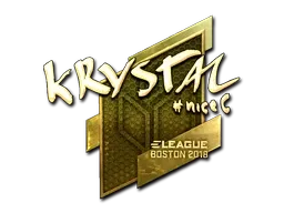 Sticker | kRYSTAL (Gold) | Boston 2018