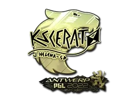 Sticker | KSCERATO (Gold) | Antwerp 2022