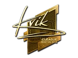 Sticker | Kvik (Gold) | Boston 2018