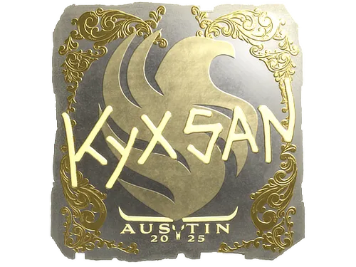 Sticker | kyxsan (Gold) | Austin 2025