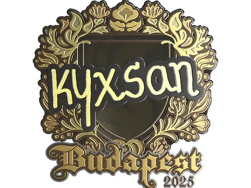 Sticker | kyxsan (Gold) | Budapest 2025