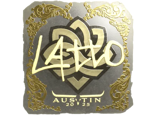 Sticker | latto (Gold) | Austin 2025