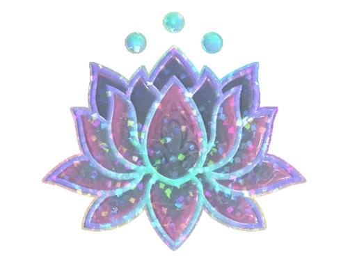 Sticker | Lotus (Glitter)