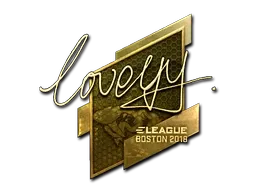 Sticker | LoveYY (Gold) | Boston 2018