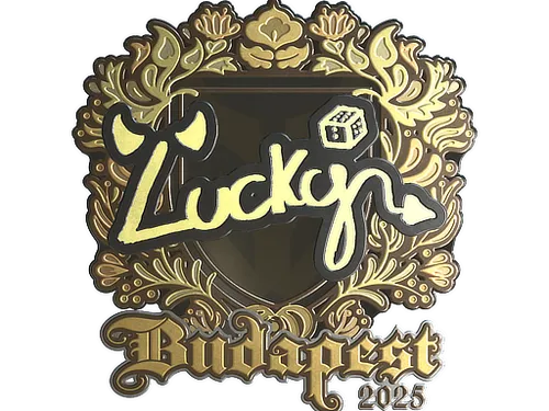 Sticker | Lucky (Gold) | Budapest 2025