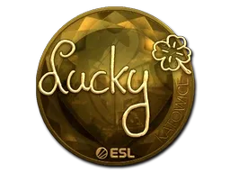 Sticker | Lucky (Gold) | Katowice 2019